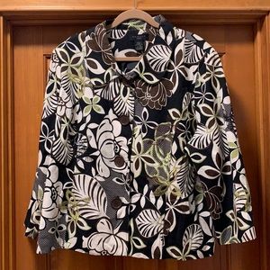 🔴Women’s Floral Jacket by Silkland Women Size 3X